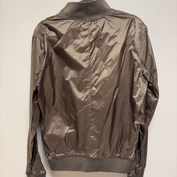 Armani Collezioni Men's Brown Packable Bomber Jacket - Picture 2 of 8